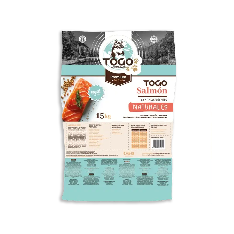Salmone Togo Mangime secco, 15 kg