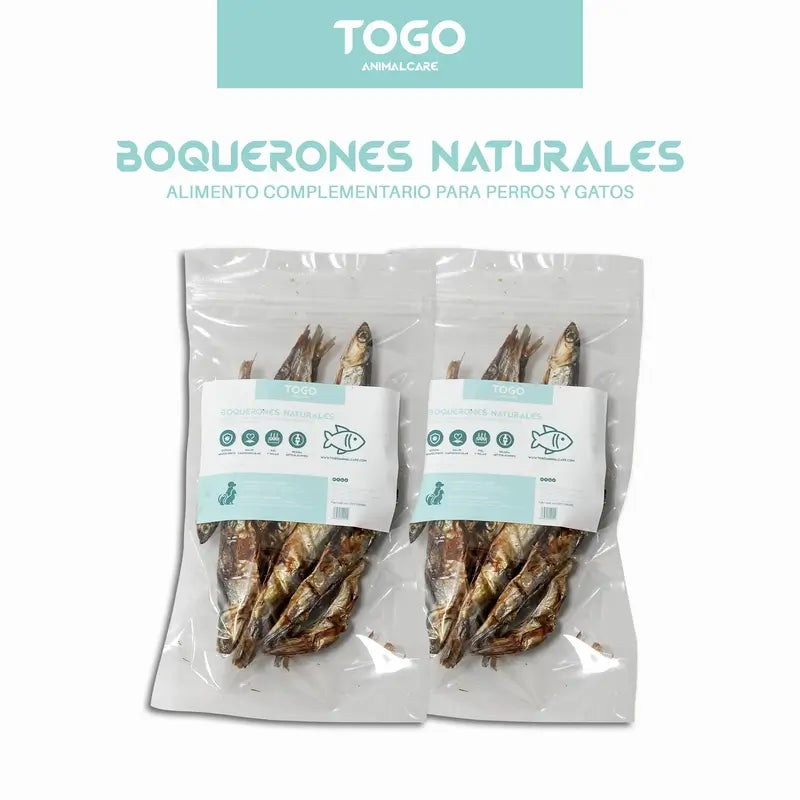Togo Snack Acciughe secche naturali, confezione da 2 unità