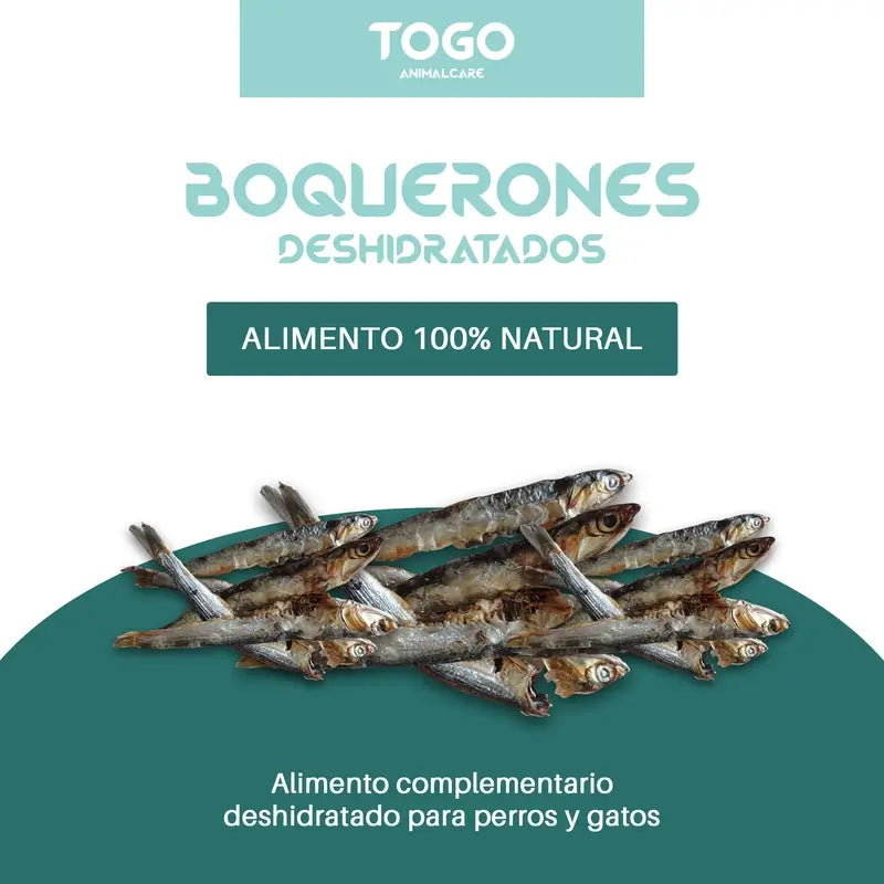 Togo Snack Acciughe secche naturali, confezione da 3 unità