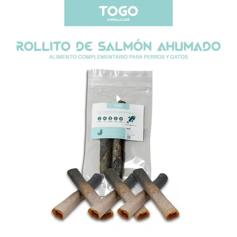 Togo Snack Rotoli di salmone naturale, 1 pz.