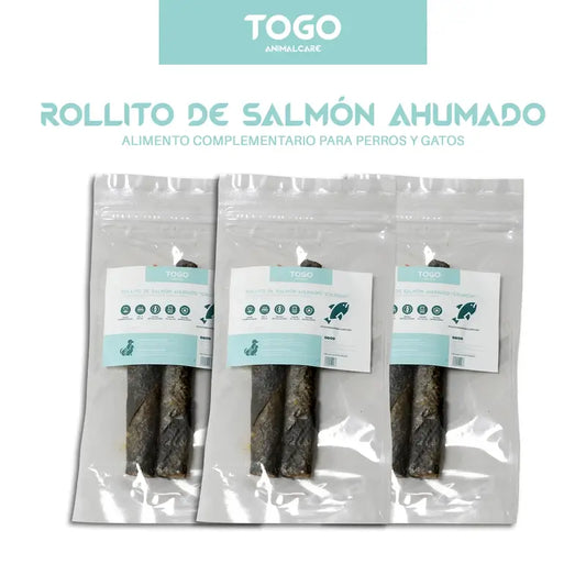 Togo Natural Snack Salmon Rolls, confezione da 3 unità