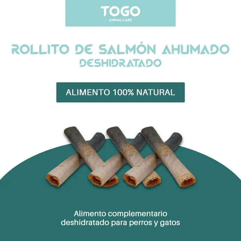 Togo Natural Snack Salmon Rolls, confezione da 3 unità