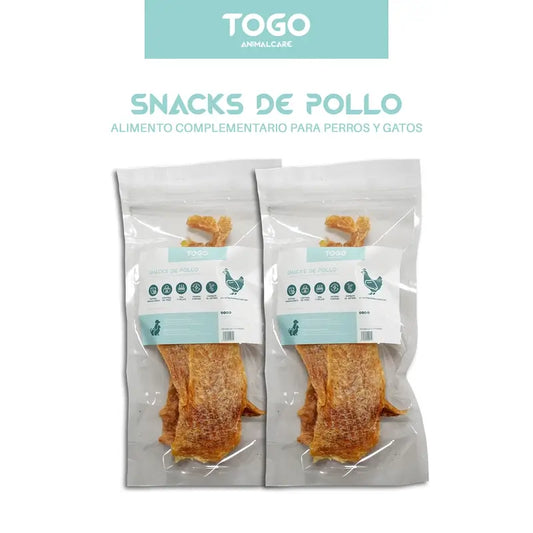 Togo Snack Strisce di pollo al naturale, confezione da 2 unità