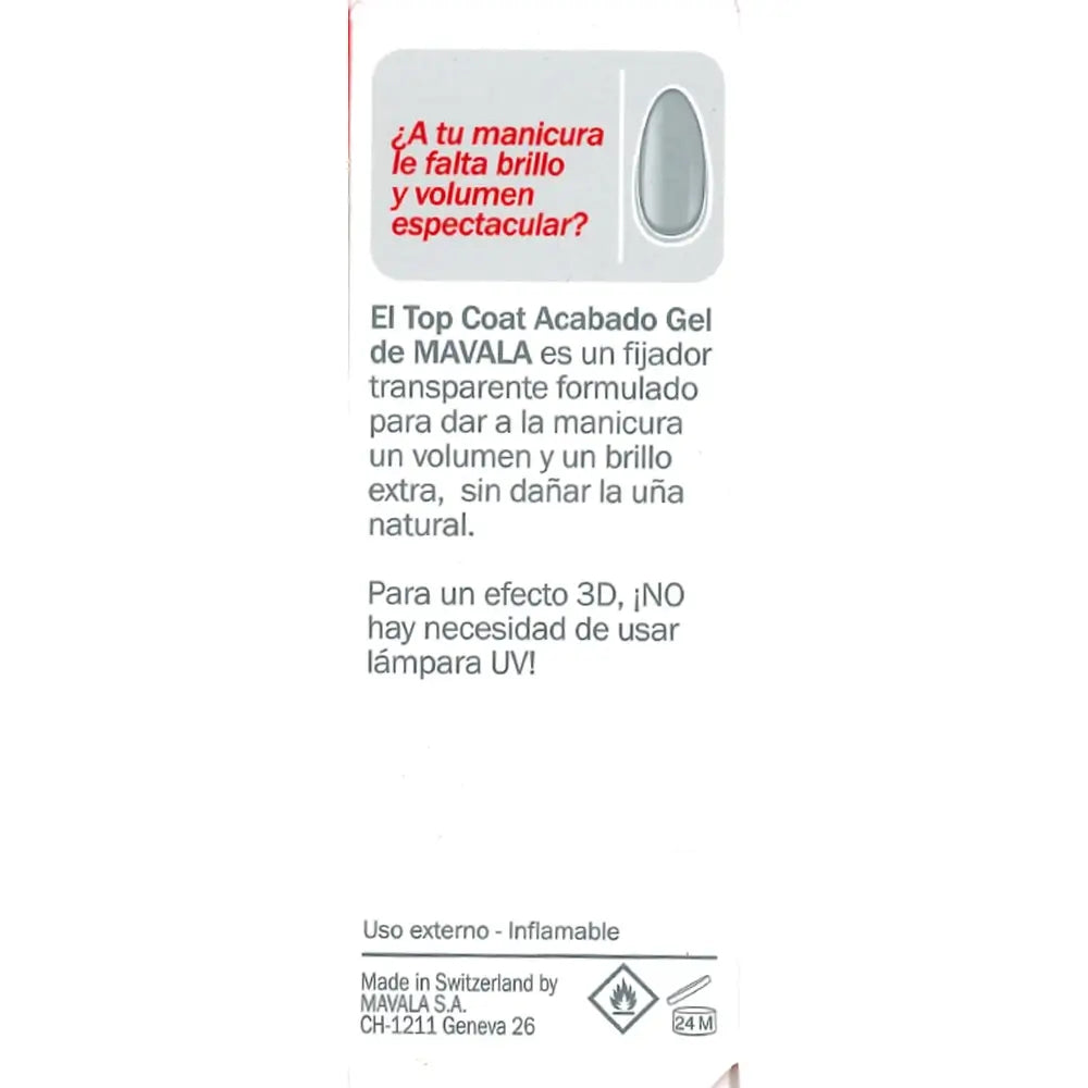 Mavala Top Coat Effetto Gel 10 ml