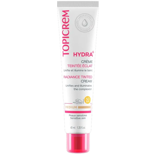 Topicrem Hydra + Crema Illuminante Colore Medio, 40 ml