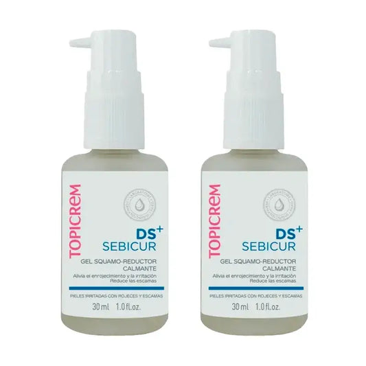 Topicrem DS+ Sebicur Gel lenitivo anti-squamo, confezione da 2 x 30 ml