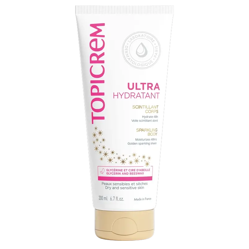 Topicrem Latte corpo ultra-idratante dorato 200 ml