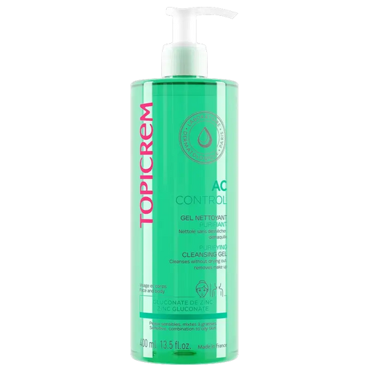 Topicrem Ac Control Gel detergente purificante, 400 Ml