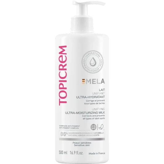 Topicrem Mela Latte corpo unificante ultra-idratante, spf15 500 ml