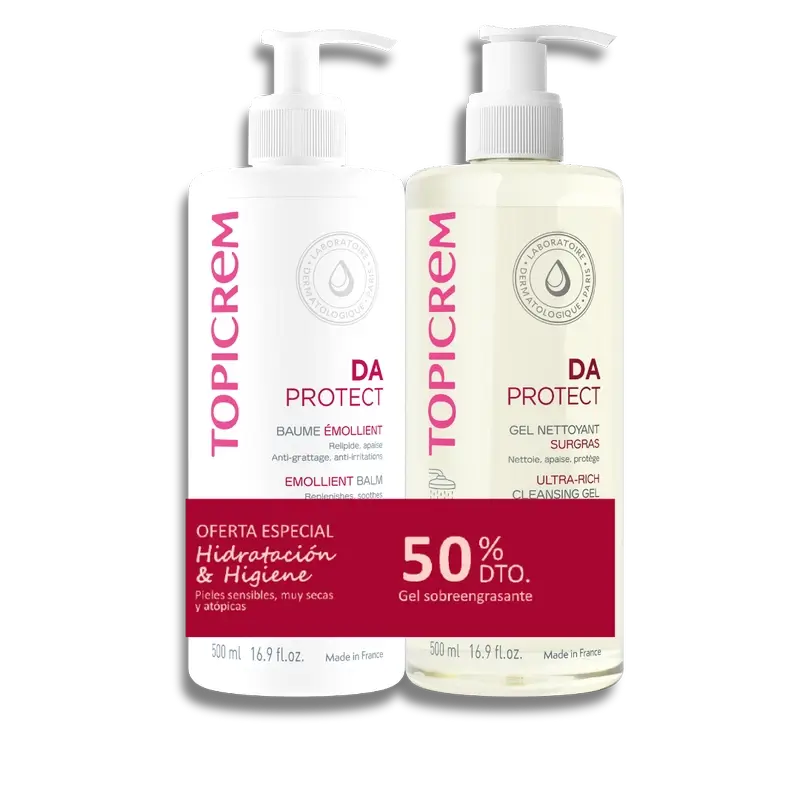 Confezione Topicrem Da Balsamo Emolliente 500 Ml + Da Gel Supergrassante 500 Ml