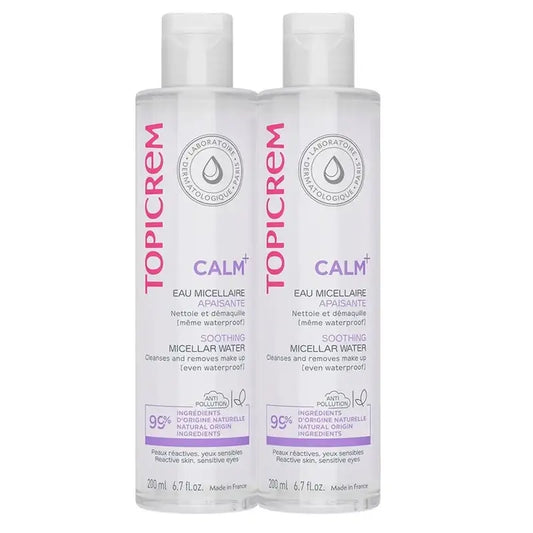Topicrem Pack Duo Calm+ Acqua Micellare 200 Ml 2a Unità 50%.