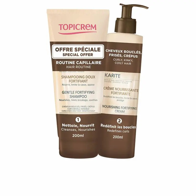 Confezione Topicrem Shampoo al burro di karité 200 Ml + Crema nutriente 200 Ml