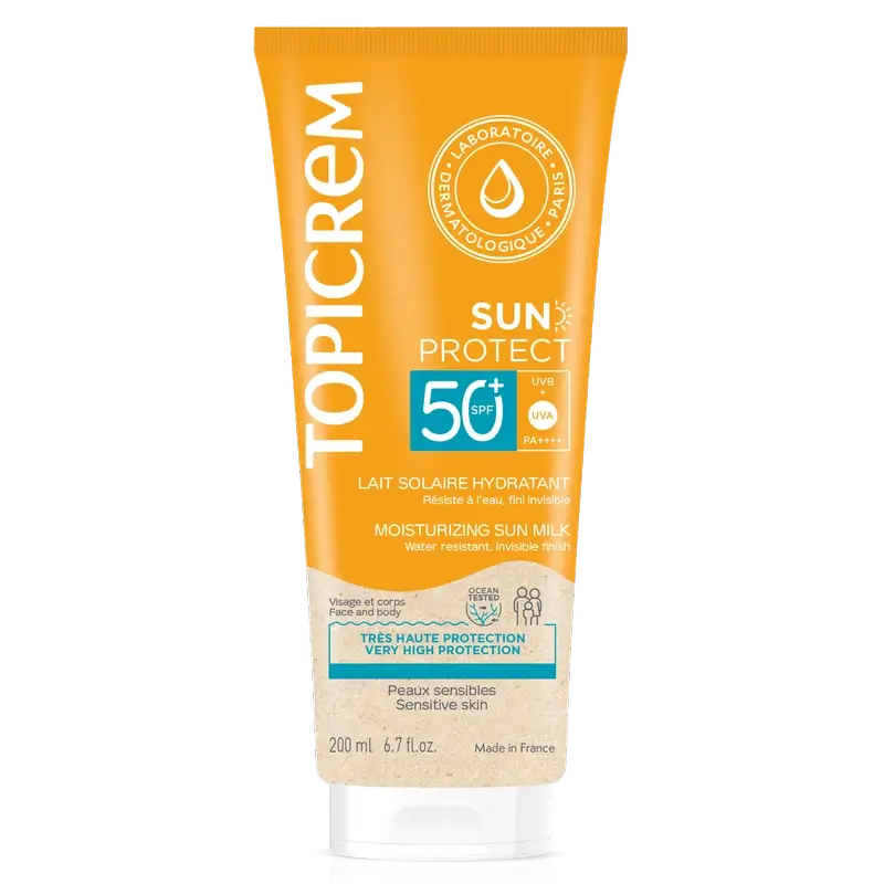 Topicrem Latte solare protettivo Spf50+, 200 ml