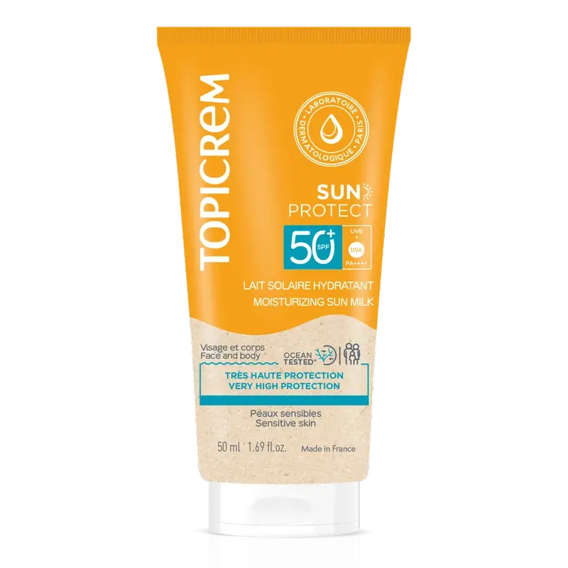 Topicrem Latte solare protettivo Spf50+, 50 ml