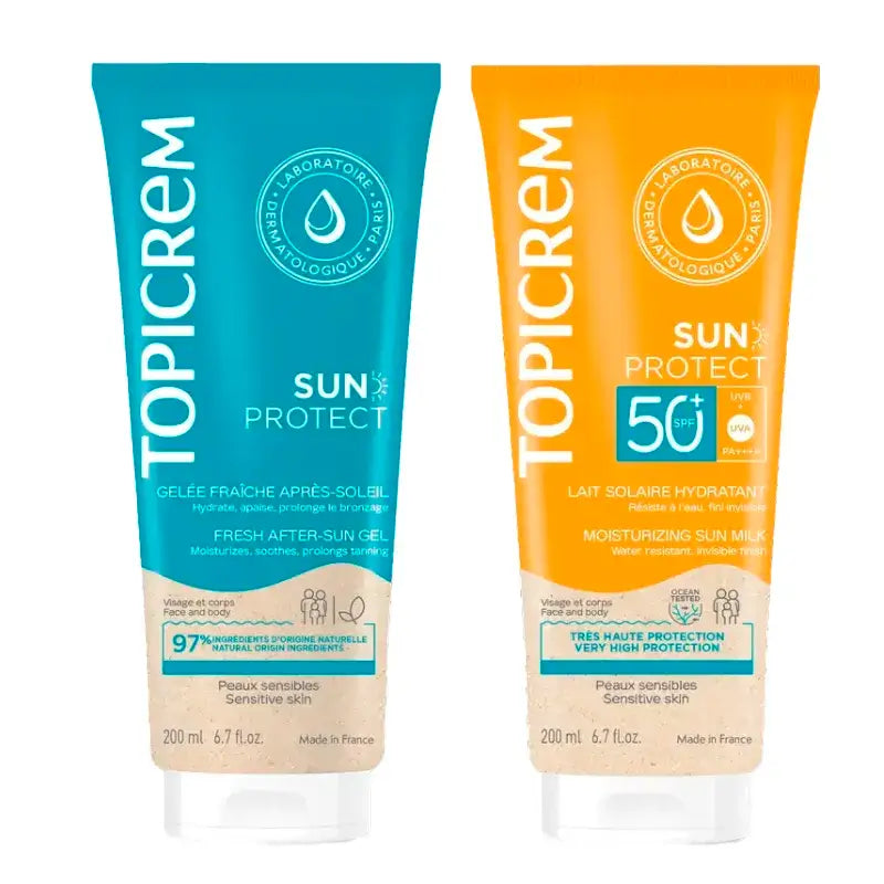 Topicrem Sun Protect SPF50+ Latte solare + Doposole idratante 200 ml