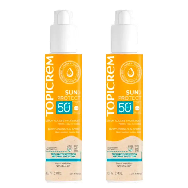 Topicrem Sun Protect Spray Spf50+, Confezione 2 x 150 Ml