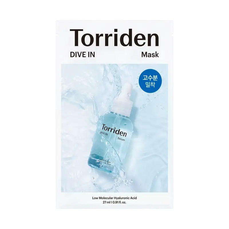 Torriden Dive-In Maschera all'acido ialuronico a basso contenuto molecolare, 27 Ml, 1 unità