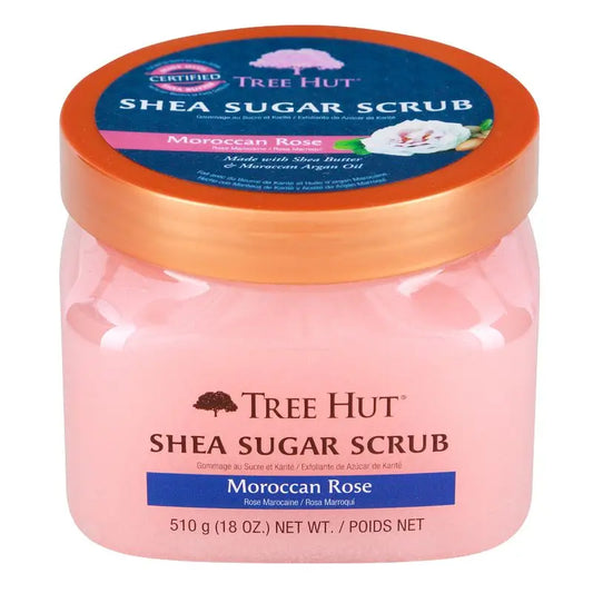 Tree Hut Scrub di zucchero, Rosa del Marocco, 510 g