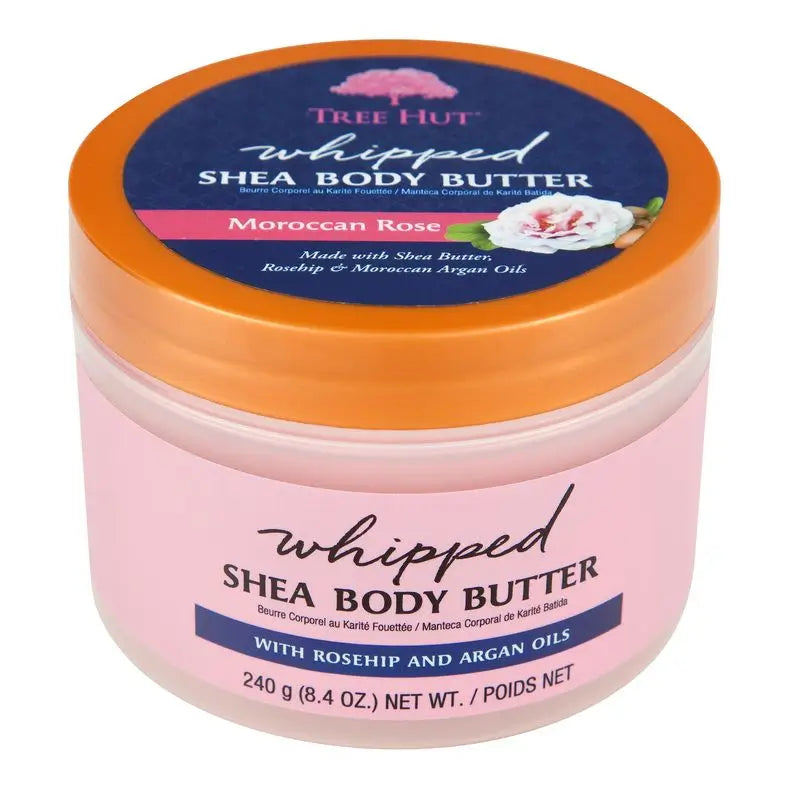 Tree Hut Burro Corpo Soufflé, Rosa del Marocco, 240 g