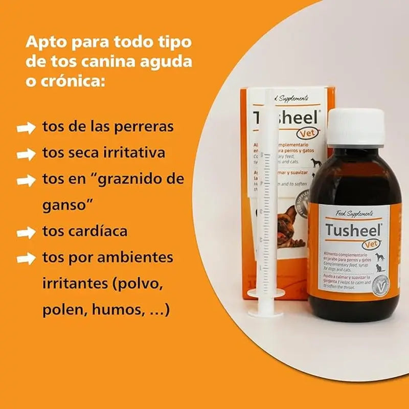 Heel Tusheel Sciroppo veterinario per la tosse di cani e gatti 150 ml
