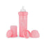 Twistshake Biberón Anticólicos Rosa  , 330 ml