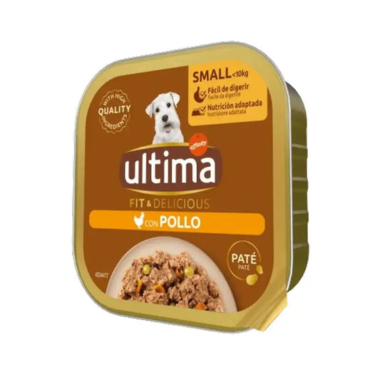 Ultima Comida Húmeda Ud Mini Wet Multipouch Pollo e Manzo, 400 gr
