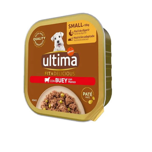 Ultima Comida Húmeda Ud Mini Wet Terrine Beef Tray Sino Grainle, 150 g