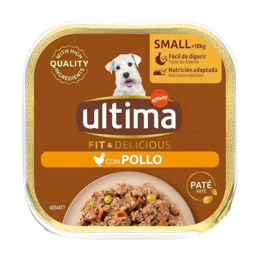 Ultima Comida Húmeda Ud Mini Wet Terrine Chicken Tray Sino Grainle, 150 g