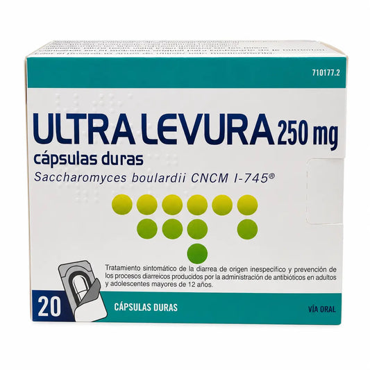 Ultra Levura 250 mg, 20 Capsule