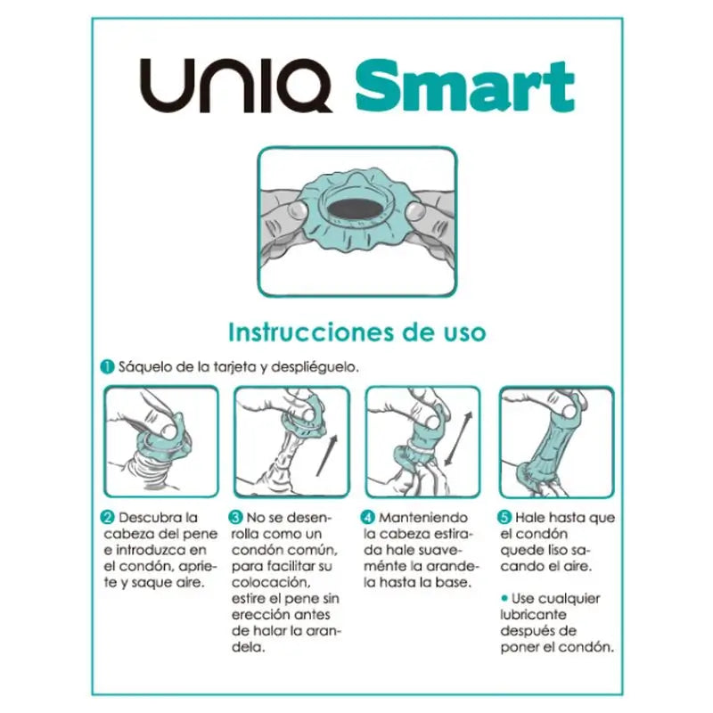 Preservativi pre-erezione Uniq Smart senza lattice 3 unità