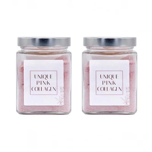 Integratore alimentare di collagene rosa unico, confezione 2x300 grammi