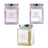 Integratore alimentare unico rosa giallo, viola e rosa, confezione 3x300grammi