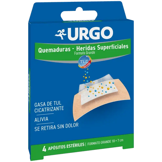 Urgo Medicazione sterile per ustioni e ferite superficiali, 10 X 7 Cm