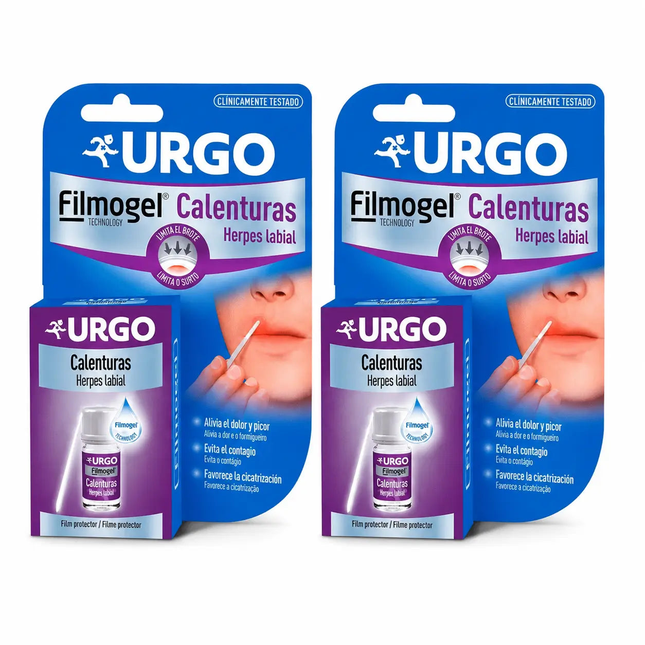 Urgo Filmogel per herpes labiale 3 ml, confezione da 2