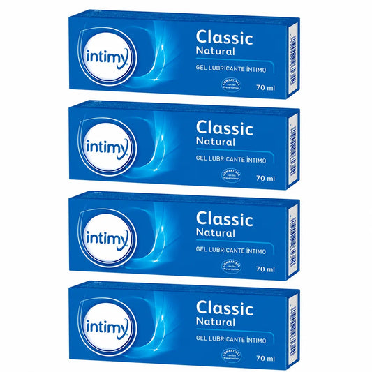 Urgo Intimy Classic Gel Lubrificante Naturale 70 ml, confezione da 4