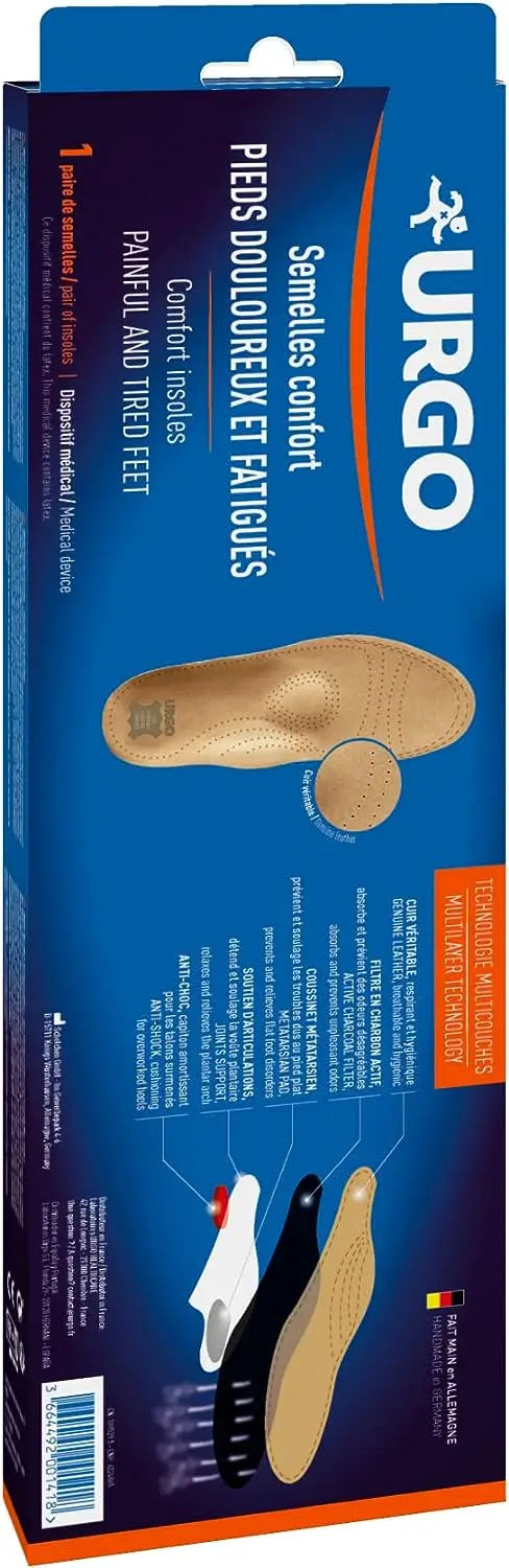 Soletta Urgo Comfort per piedi stanchi e doloranti, misura 36-38