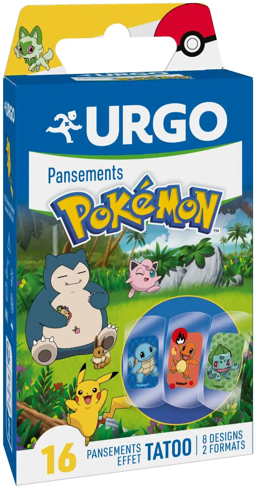 Urgo Pokemon First Aid - 16 medicazioni, 16 pezzi.