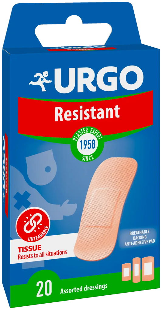 Urgo Resistant First Aid - 20 medicazioni, 20 unità