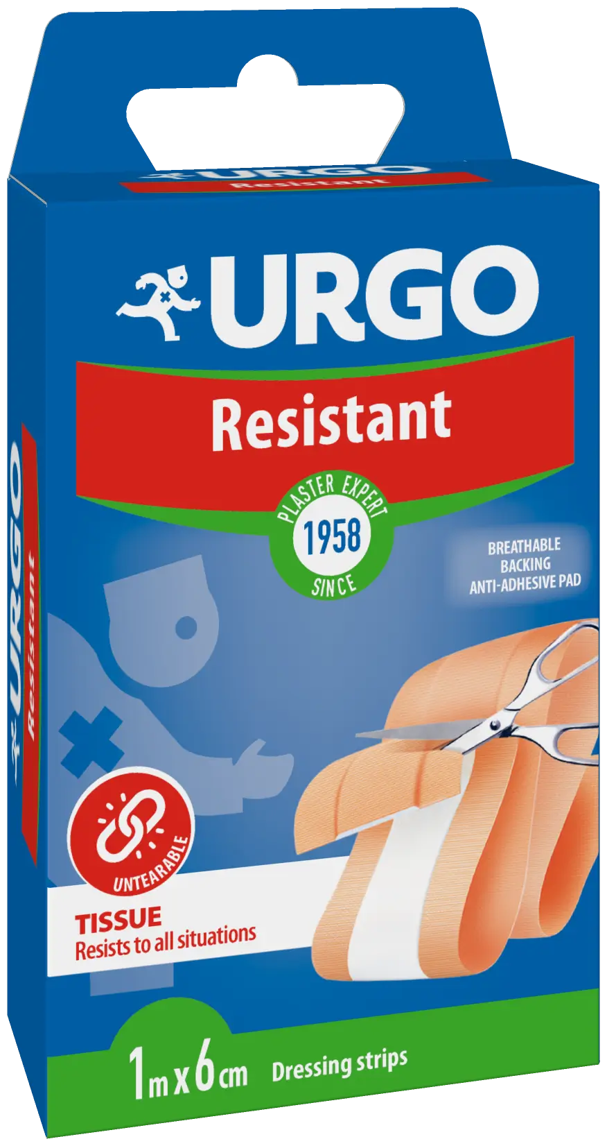Urgo Primo Soccorso Resistente - Fascia 1 M X 6 Cm, 1 pz.