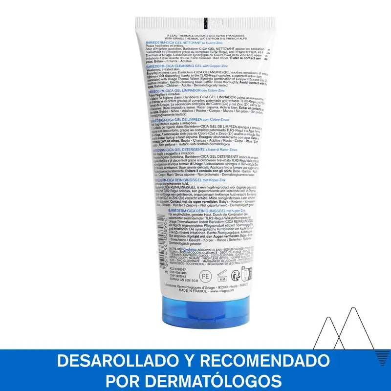 Uriage Bariéderm Cica Gel detergente , 200 ml