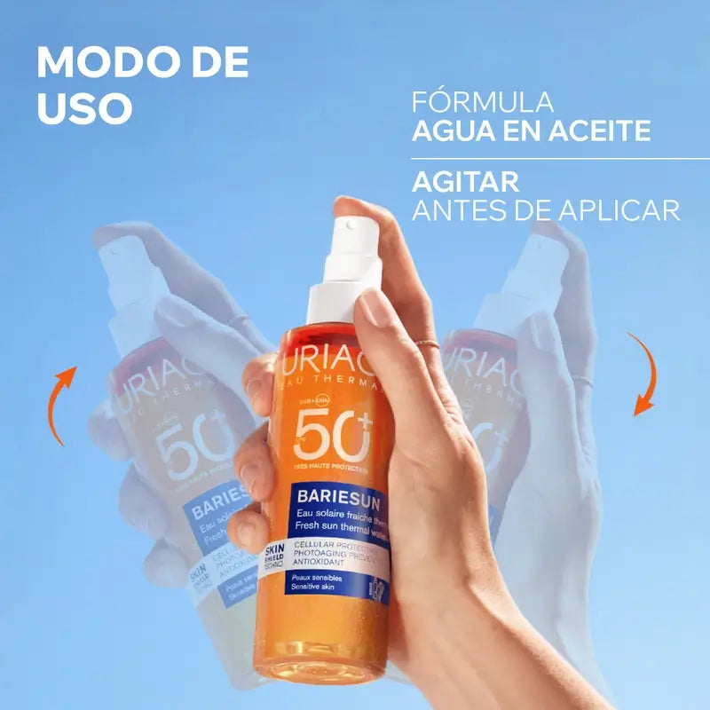 Uriage Bariésun Acqua di protezione solare rinfrescante Spf50+, 200ml