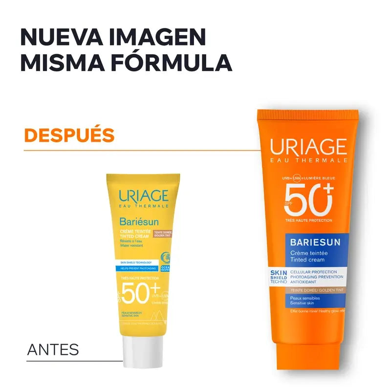 Uriage Bariésun Crema Minerale Compatta SPF 50+ Colore Dorato 10 g