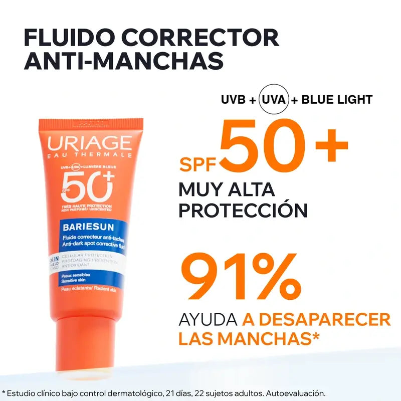Uriage Bariésun Fluido anti-macchie SPF 50+ 40 ml