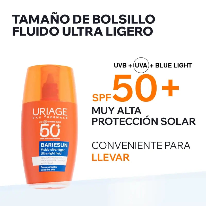 Uriage Bariésun Fluido Ultra-Leggero Spf50+, 30 ml