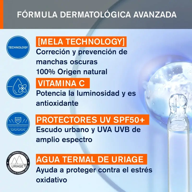 Uriage Dépiderm Trattamento Giorno Anti-Blemish Spf50+ 30Ml