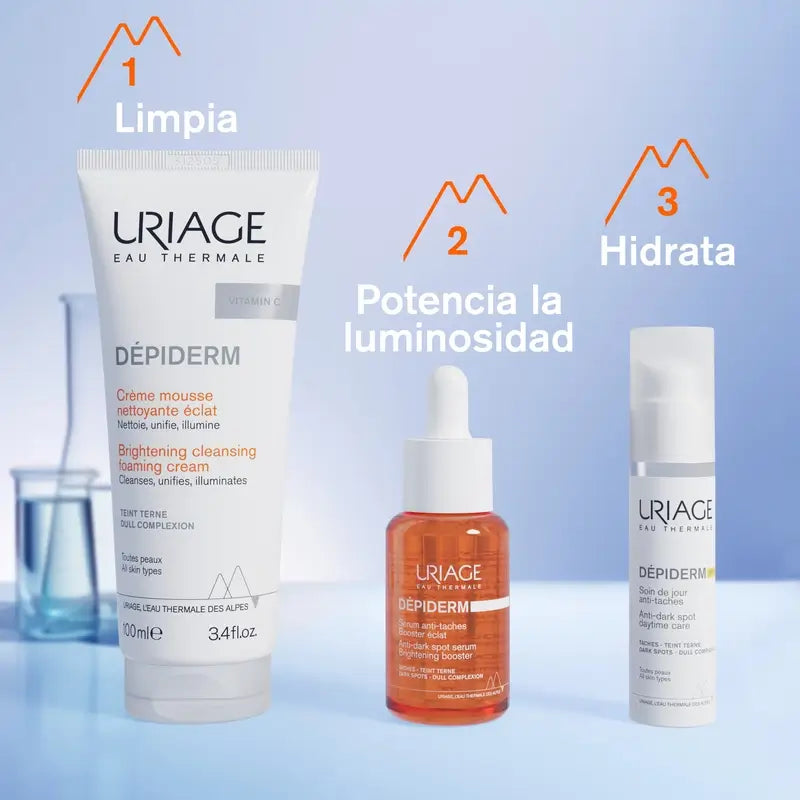 Uriage Dépiderm Schiuma detergente illuminante 100Ml