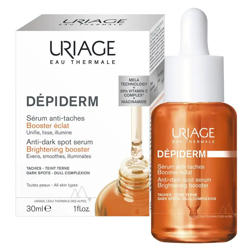 Uriage Dépiderm Siero viso Trattamento anti-macchie e schiarente , 30 ml