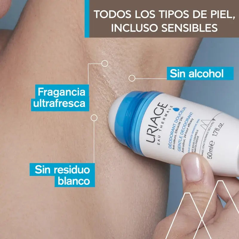 Uriage Deodorante Delicato 50Ml Pelle Sensibile 24H