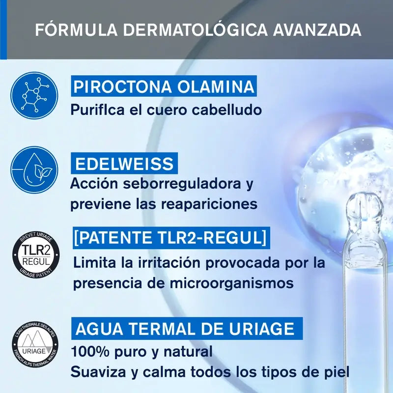Uriage Ds Hair Shampoo Delicato Regolatore 500Ml