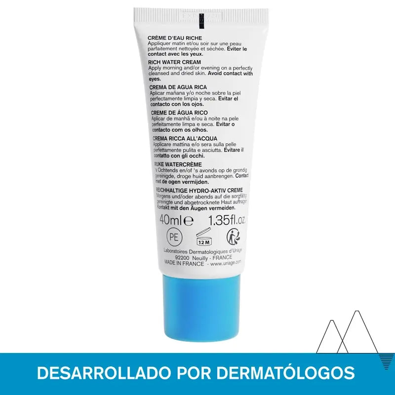 Uriage Eau Thermale Crema Acqua Ricca 40ml